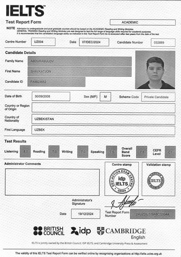 Language Certificate