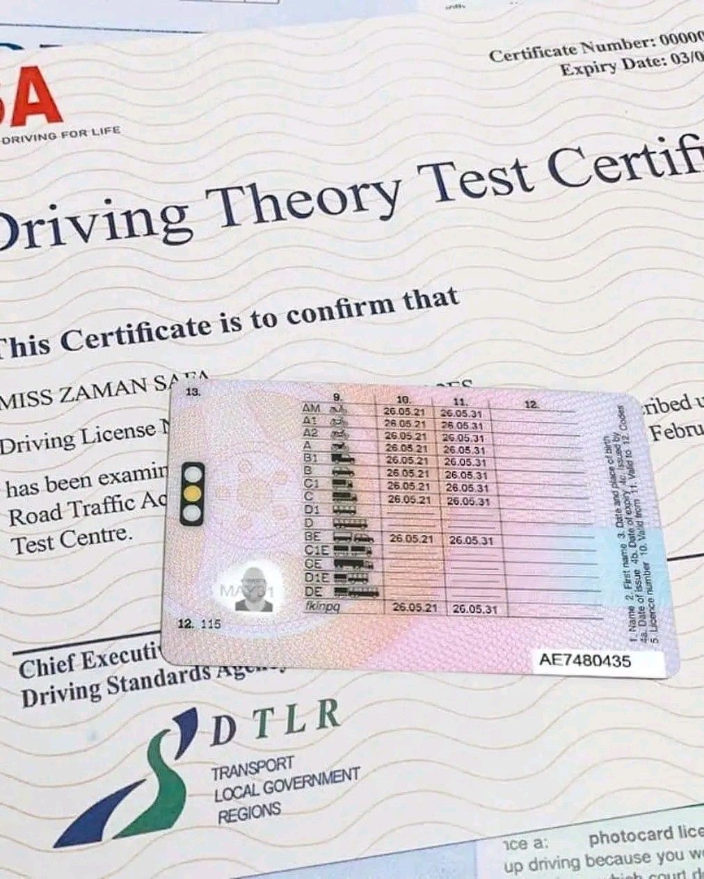 UK Driving License