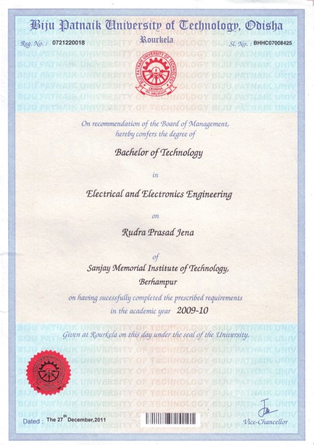 Engineering Certificate