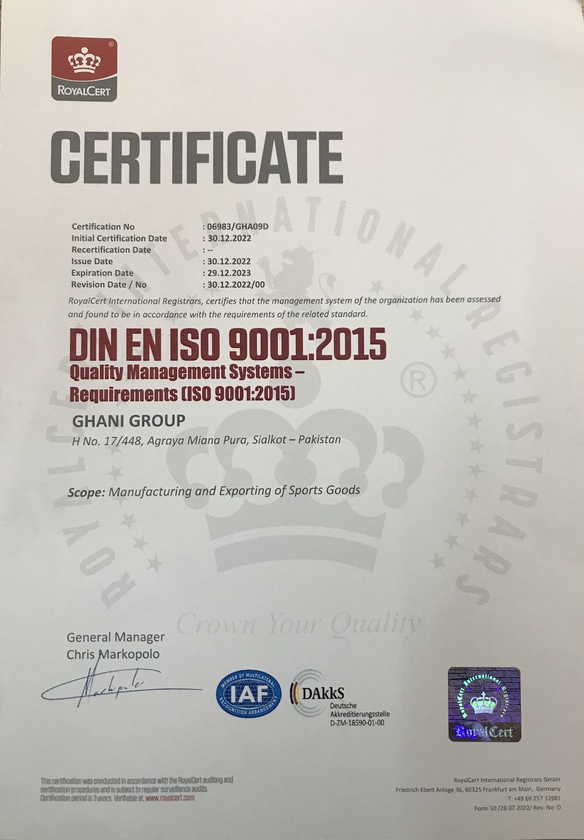 IT Certificate