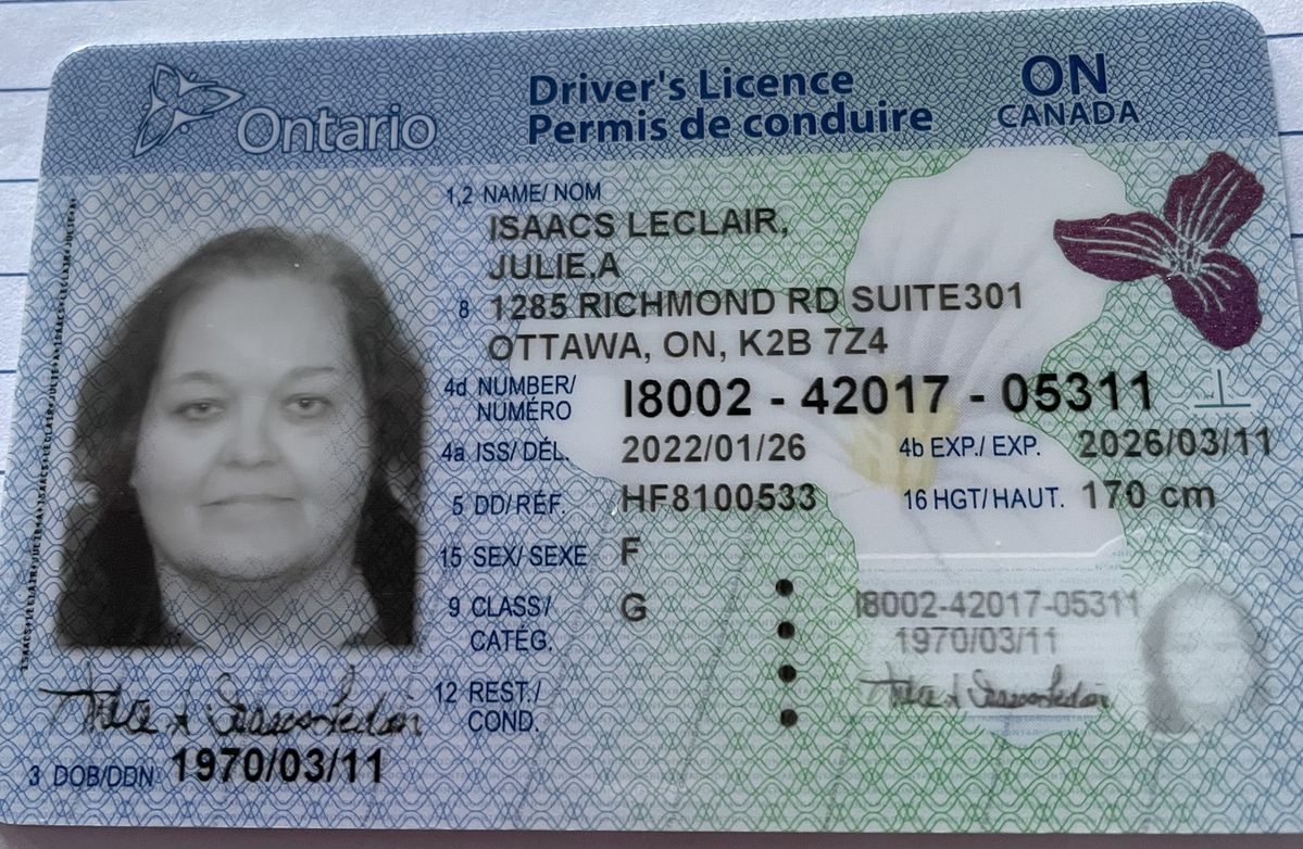 Canadian Driver License