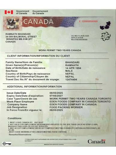 Canada Work Visa